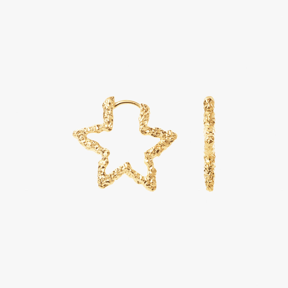 Star Sparkly Hoops