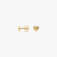 Sparkly Heart Stud Earrings