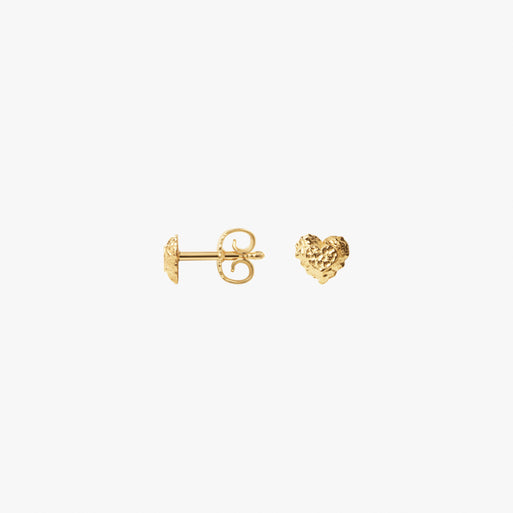 Sparkly Heart Stud Earrings