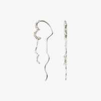 Wavy Sparkly Heart Earlines