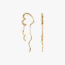 Wavy Sparkly Heart Earlines