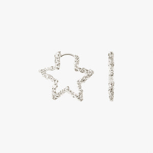 Star Sparkly Hoops