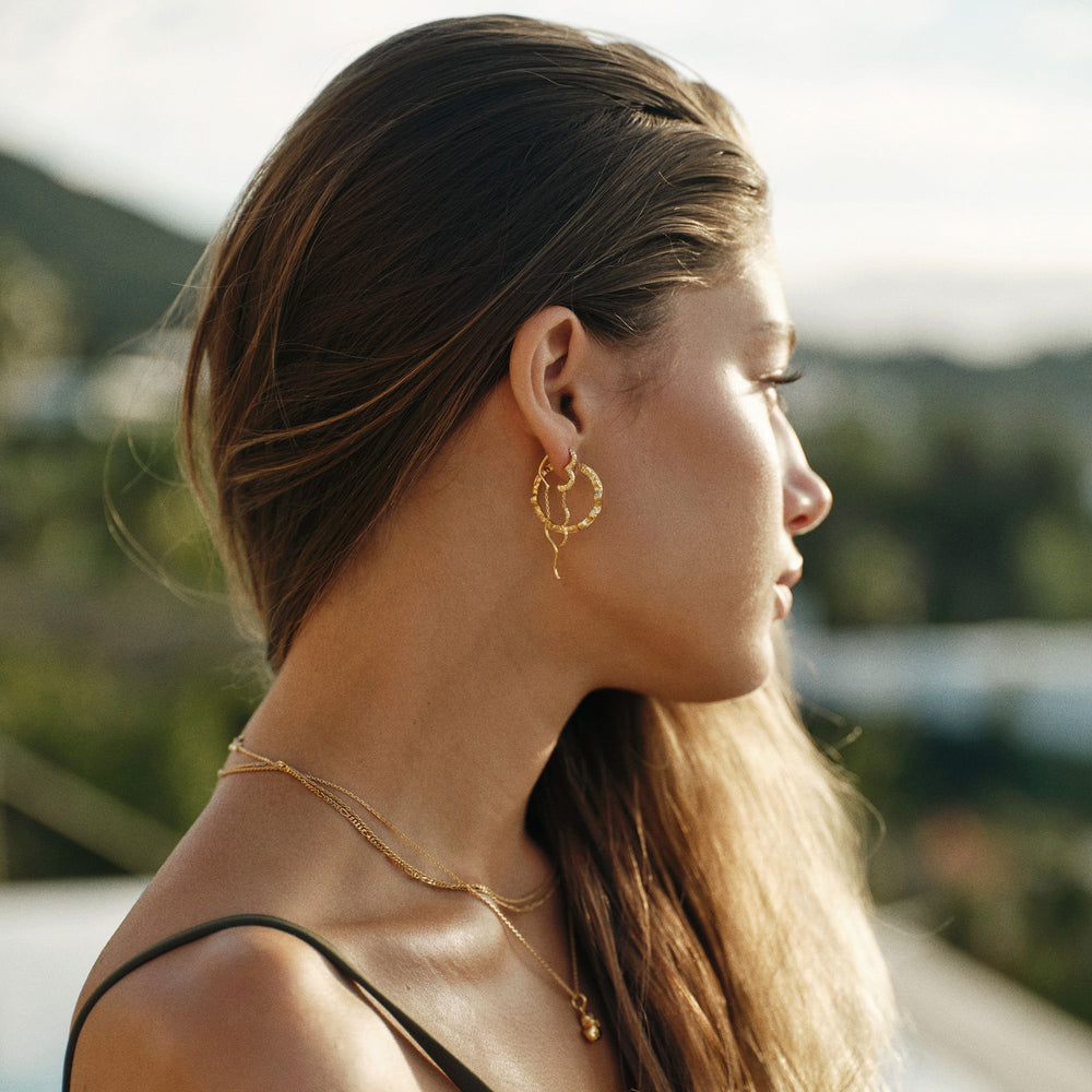 Large Shiny Sparkly Hoops