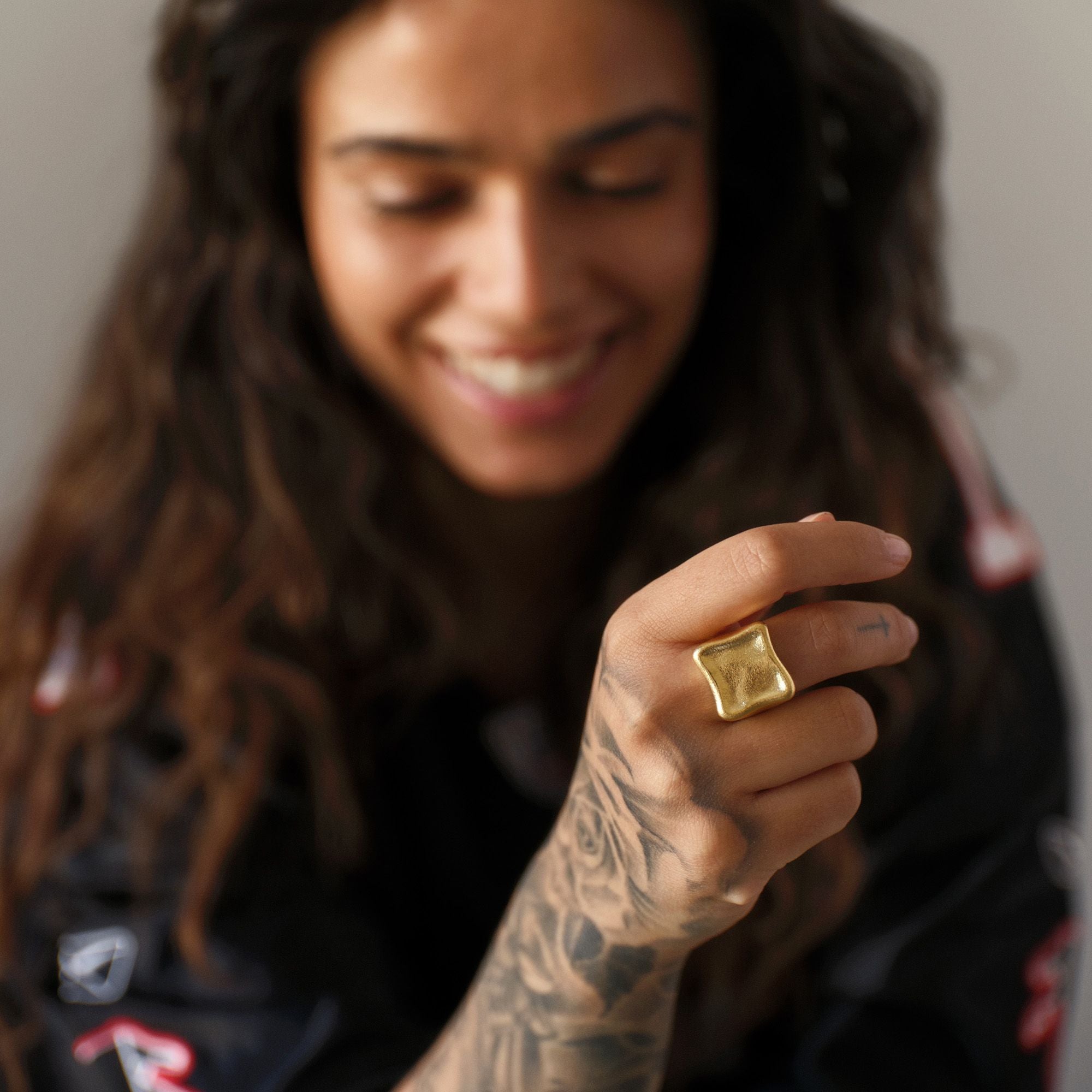 Stor Rebel Signet Ring