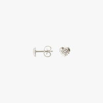 Sparkly Heart Stud Earrings