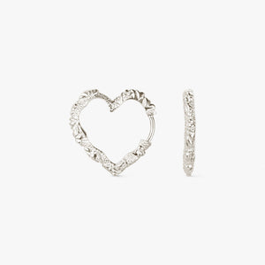 Medium Heart Crush Hoops