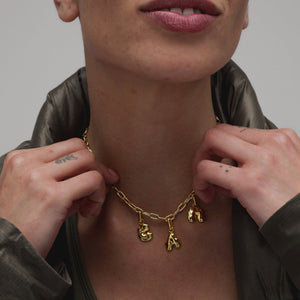 Letter Puffer Charm - C
