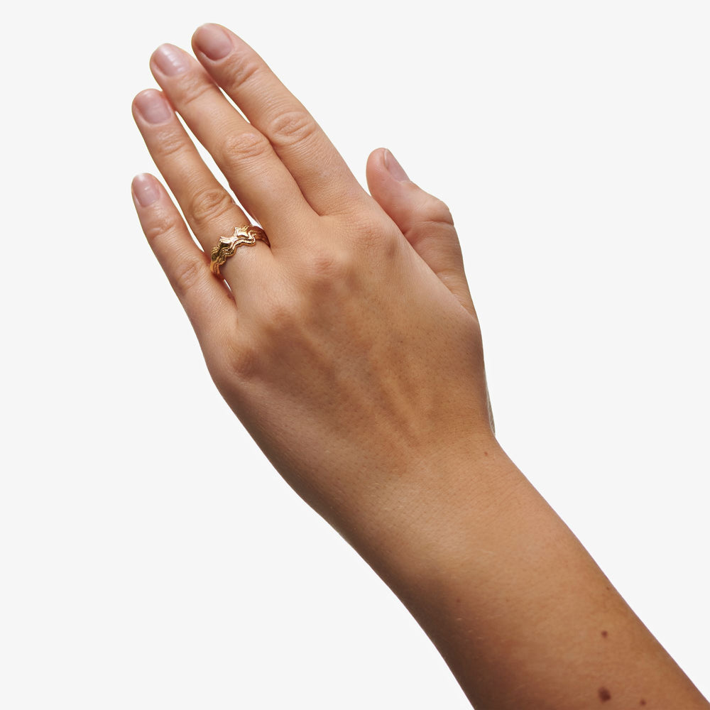 Liten Blurry Layers Ring
